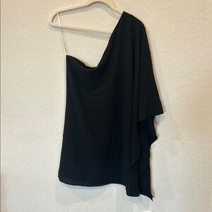 Elegant Black One-Shoulder Dress